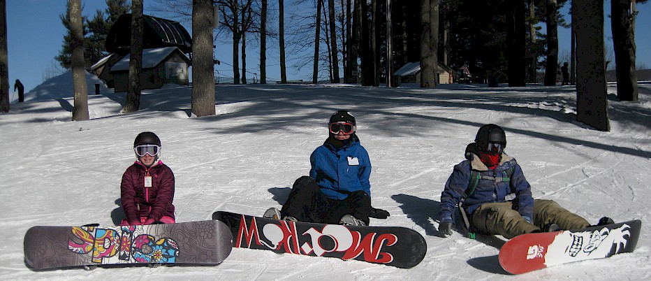 NH campers enjoying a bright sunny moment between runs.
Once they catch their breath, the adventure continues!