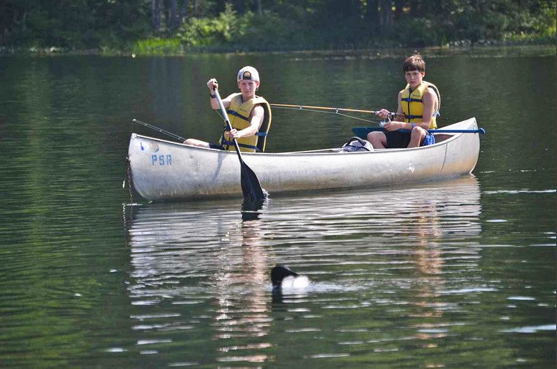 still water canoeing