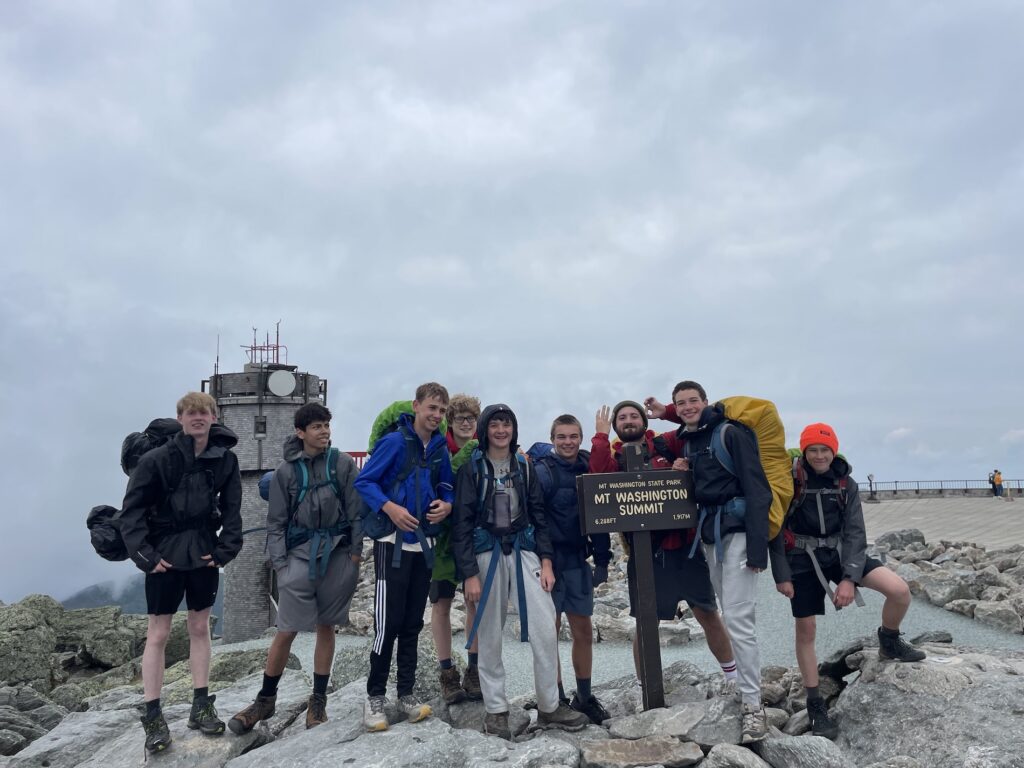 Group of hikers on Mt Washington